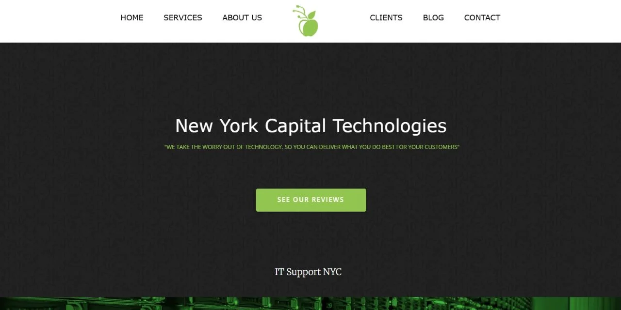 New York Capital Technologies website homepage